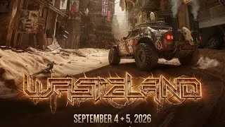 Thumbnail: Wasteland 2026 festival walkthrough, the Shelter, the Scrapyard, the Hanger 