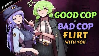Thumbnail: The Good Cop and Bad Cop Keep Flirting With You ft.  ⁨@EunoeVA⁩  [F4M] [ASMR Roleplay] [Collab]