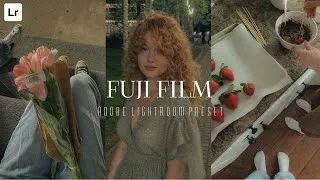 Thumbnail: Fuji Film Preset | Aesthetic Lightroom Preset Free DNG | Lightroom editing tutorial aesthetic