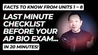 Thumbnail: 2026 AP Biology.. FINAL CHECK LIST from ALL Units in 20 minutes!