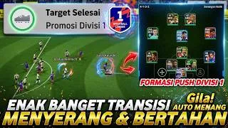 Thumbnail: TEMBUS DIVISI 1 PAKAI FORMASI 4-1-3-2 INI!🔥FORMASI META 4132 SERANGAN BALIK EFOOTBALL 2026 MOBILE