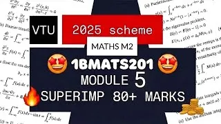 Thumbnail: MATHS M2 MODULE 5 SUPER IMPORTANT QUESTIONS 💯🤩 | 1BMATS201 MODEL PAPER PASSING PACKAGE 2025 SCHEME