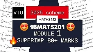 Thumbnail: MATHS M2 MODULE 1 SUPER IMPORTANT QUESTIONS 💯🤩 | 1BMATS201 MODEL PAPER PASSING PACKAGE 2025 SCHEME