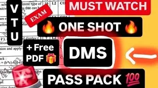 Thumbnail: DMS SUPER IMPORTANT💯🤩| BCS405A DISCRETE MATHEMATICAL STRUCTURES PASS PACKAGE | VTU 4th SEM CSE #vtu