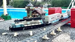 Thumbnail: Long LEGO Cargo Train - 60 Wagons and 5 Locomotives!!