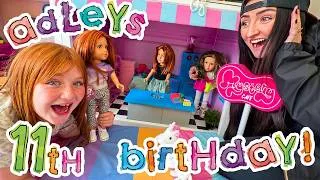 Thumbnail: ADLEY'S  SURPRiSE  DOLL  ROOM!!  11th Birthday Party playing in my new Forever Friend neighborhood