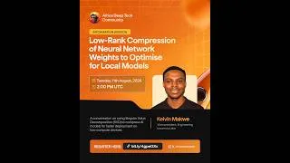Thumbnail: ADTC2026 Session: Low Rank Compression of Neural Network Weights to Optimize for Local Models