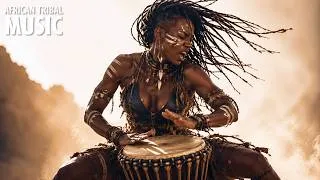 Thumbnail: ⚡ The Noise Disappears. The Rhythm Remains. 120 - 132 BPM 🔥 African Tribal Drums