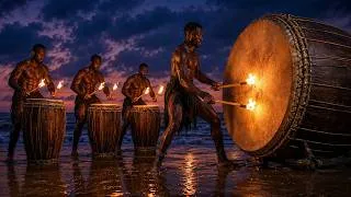 Thumbnail: Thunderous African Workout Drums 🔥 132 BPM | Powerful Music for Running & Gym