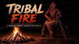 Thumbnail: 🔥 African Tribal Drums Around the Fire | Powerful Ethnic Percussion & Warrior Chants