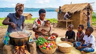 Thumbnail: Amazing New Kitchen Progress & Cooking A Tasty African Village Meal