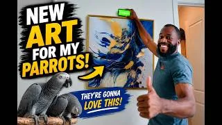 Thumbnail: I Bought My Parrots A Painting :)