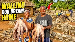 Thumbnail: Walling Officially Begins! 🏡 Building Our 3-Bedroom Dream Home | Creamy Coconut Octopus