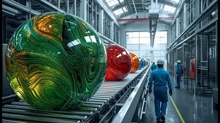 Thumbnail: Inside Glass Marble Factory – How Waste Glass Turns into Billions of Marbles (Full Process)