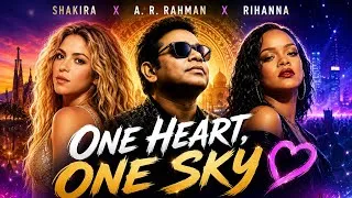 Thumbnail: One Heart, One Sky 🌍 | Pop Anthem Inspired by Shakira, A. R. Rahman & Rihanna | AI Music