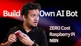 Thumbnail: Build Your Own Personal AI Bot for Free | Raspberry PI | N8N workflow | AI Project DIY #aiautomation