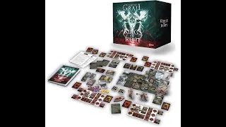 Thumbnail: Awaken Realms Tainted Grail: Kings of Ruin Reboxing Packing Organizing Storage using the Base Game
