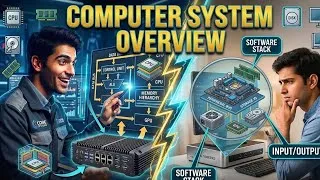 Thumbnail: Computer System Overview Explained | Parts of Computer System | Hardware, Software & Users