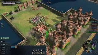 Thumbnail: Age of Empires 4 - 4v4 CBA OVERWHELMING THE ENEMY | Multiplayer Gameplay