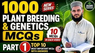 Thumbnail: Plant Breeding & Genetics MCQs | 10 Most Important Questions | 1000 MCQs Series
