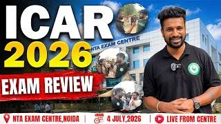 Thumbnail: ICAR PG Exam 2026 Review | Real Student Feedback | Exam Experience