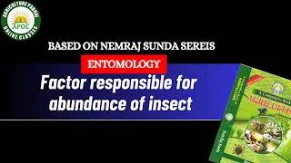 Thumbnail: Entomology | Factor responsible for abundance of insect | Nemraj Sunda Book  Series