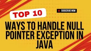 Thumbnail: Top 10 ways to handle nullpointerexception in java | How to handle null pointer exception in java
