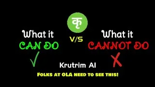 Thumbnail: Krutrim AI - Folks at OLA need to see this!