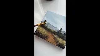Thumbnail: Mini Acrylic Painting for Beginners! | Ahmad Art Academy is now open! #shorts