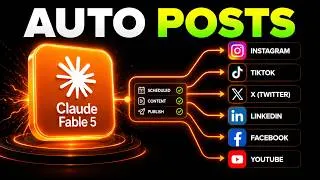 Thumbnail: Claude Fable 5 Writes, Designs & Schedules All My Content Automatically
