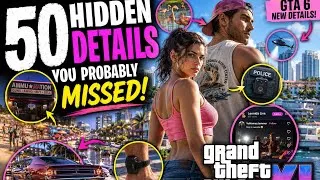 Thumbnail: GTA 6 Trailer: 50 Hidden Details You MISSED! 🤯