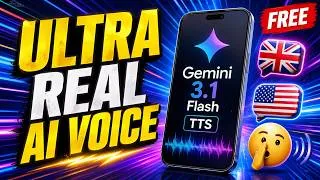 Thumbnail: The Best FREE AI Voice? Google AI Studio's Secret New Update! (Gemini 3.1 Flash TTS)