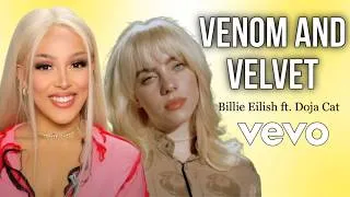 Thumbnail: Billie Eilish ft. Doja Cat – "Venom and Velvet" (AI Music Video), AI Suno Music