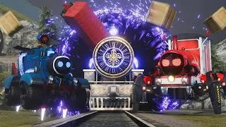 Thumbnail: Armored Train vs Mechanical Spider - Pulled Into the Darkness (Cinematic Animation)