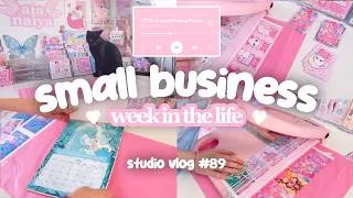 Thumbnail: small business vlog, week in the life, my past three weeks 🩷☁️✨