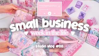 Thumbnail: small business vlog, week in the life, weekly thoughts 🩷☁️✨