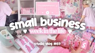 Thumbnail: small business vlog, week in the life, weekly thoughts 🩷☁️✨