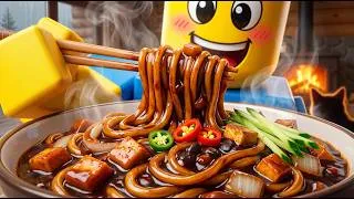 Thumbnail: 🍜 NOOB COOKS THE ULTIMATE HOMEMADE JJAJANGMYEON! From Scratch | Roblox ASMR