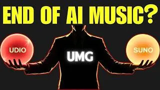 Thumbnail: The END of AI Music? Udio Falls and Suno AI Might Be Next!