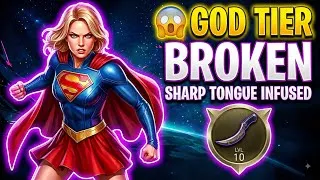Thumbnail: SHARP TONGUE SUPERGIRL IS BROKEN! 😱 2 BILLION DAMAGE | Injustice 2 Mobile