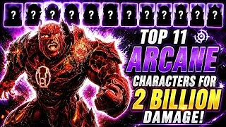 Thumbnail: 😱 TOP 11 ARCANE CHARACTERS YOU NEED FOR 2B DAMAGE! | Injustice 2 Mobile