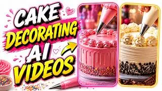 Thumbnail: 🔥 How to Make VIRAL AI Cake Decorating Videos That Get MILLIONS of Views!