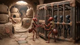 Thumbnail: Black Ants vs Red Ants: Food Theft, Epic Revenge & Battle for the Colony! 🔥