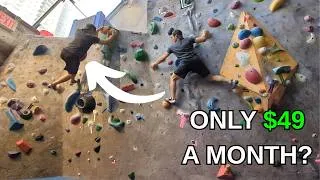Thumbnail: I tried the CHEAPEST climbing gym in NYC...
