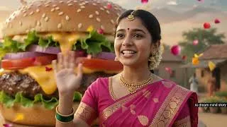 Thumbnail: The 30-Foot Giant Village Burger | Five Sisters Cook the World's Biggest Burger! 🍔🔥