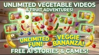 Thumbnail: 🔥Create Unlimited Talking Vegetable Videos with FREE AI! 🌽🍅