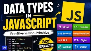 Thumbnail: Data Types in JavaScript | Complete JavaScript Tutorial for Beginners
