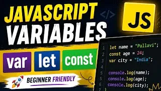 Thumbnail: JavaScript Variables Explained 🔥 | var, let & const | JavaScript for BeginnersAlternative: