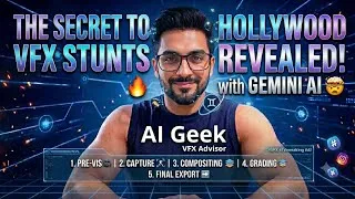 Thumbnail: The Secret to Hollywood VFX Stunts Revealed! 🤯