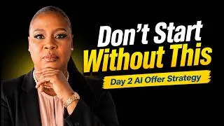 Thumbnail: Don't Start Without This! Day 2 AI Offer Strategy